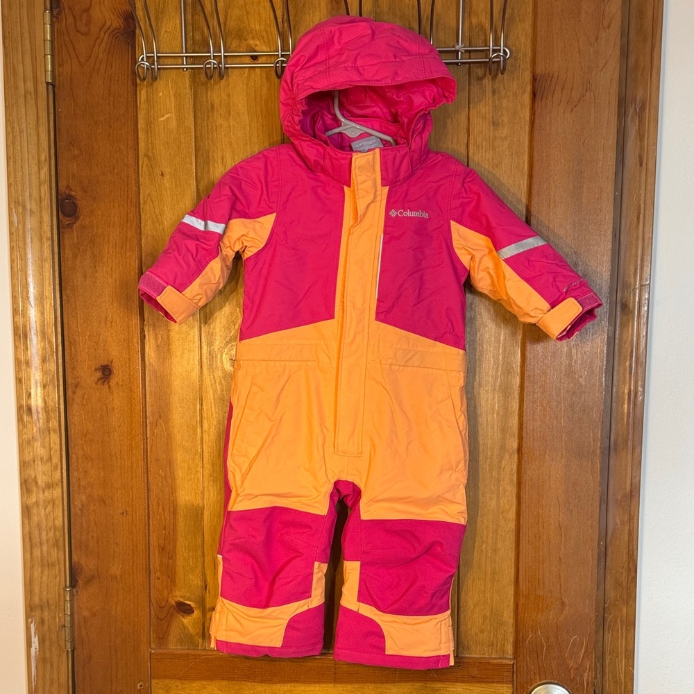 Columbia Pink and Orange Kids' Snowsuit